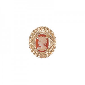14 Karat Gold Cameo Slide