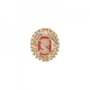 14 Karat Gold Cameo Slide