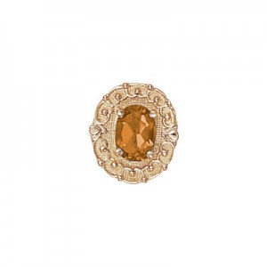 14 Karat Gold Citrine Slide