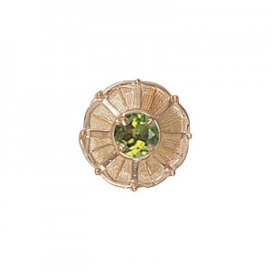 14 Karat Gold Peridot Slide