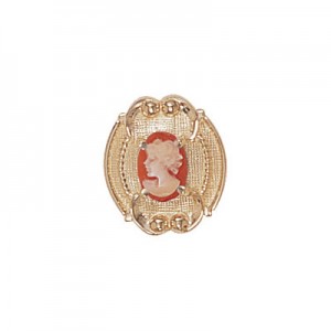 14 Karat Gold Cameo Slide