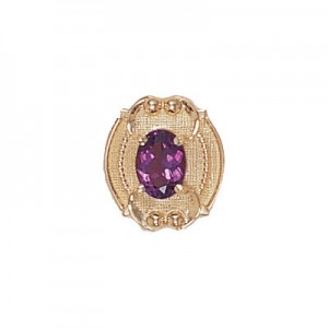 14 Karat Gold Rhodolite Garnet Slide