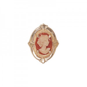 14 Karat Gold Cameo Slide