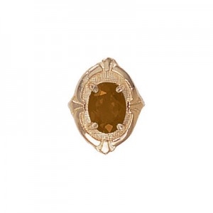 14 Karat Gold Citrine Slide