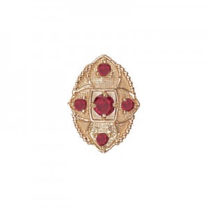 14 Karat Gold Ruby Slide