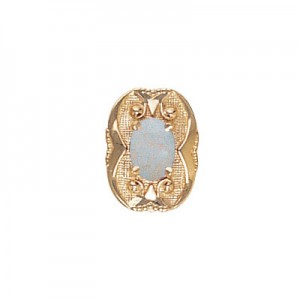 14 Karat Gold Opal Slide