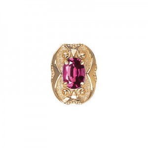 14 Karat Gold Rhodolite Garnet Slide