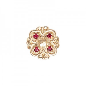 14 Karat Gold Ruby Slide