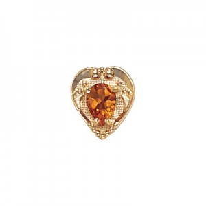 14 Karat Gold Citrine Slide