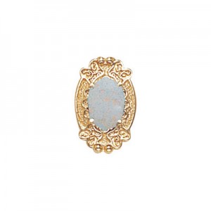 14 Karat Gold Opal Slide