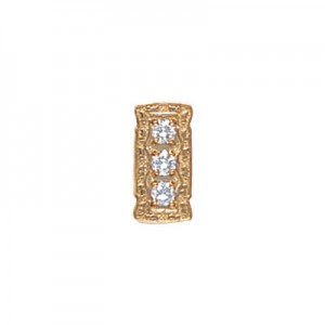 14 Karat Gold Diamond Slide