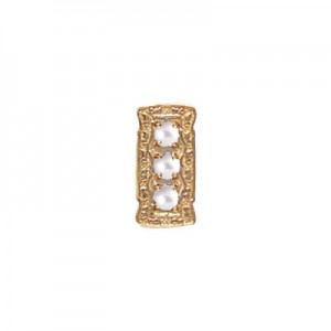 14 Karat Gold Pearl Slide