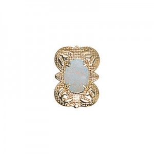 14 Karat Gold Opal Slide