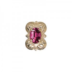 14 Karat Gold Rhodolite Garnet Slide