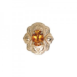 14 Karat Gold Citrine Slide