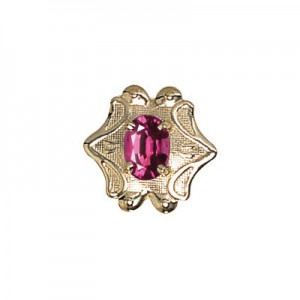 14 Karat Gold Rhodolite Garnet Slide