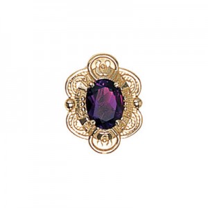 14 Karat Gold Rhodolite Garnet Slide