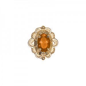 14 Karat Gold Citrine Slide