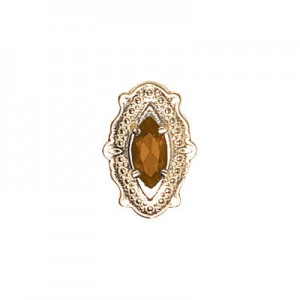 14 Karat Gold Citrine Slide