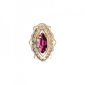 14 Karat Gold Rhodolite Garnet Slide