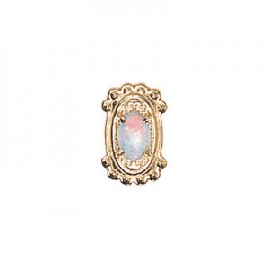 14 Karat Gold Opal Slide