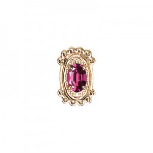 14 Karat Gold Rhodolite Garnet Slide