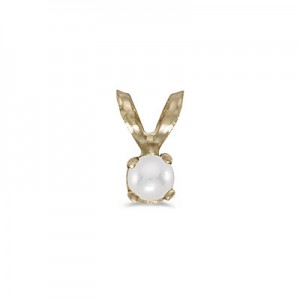 14k Yellow Gold Pearl Pendant