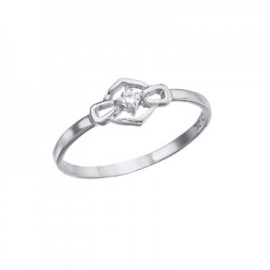 10K White Gold and 0.5 Ct Diamond Promise Ring