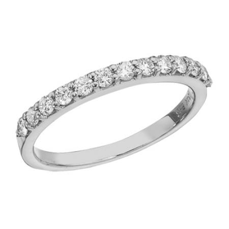 14K White Gold Diamond Diamond Band Ring