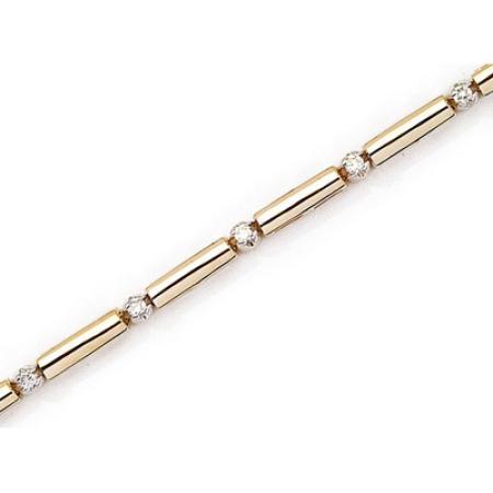 14K Yellow Gold Diamond Bracelet