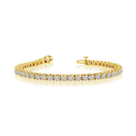 14K Yellow Gold Diamond Bracelet