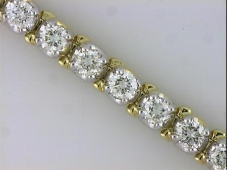 14K Yellow Gold Diamond Bracelet