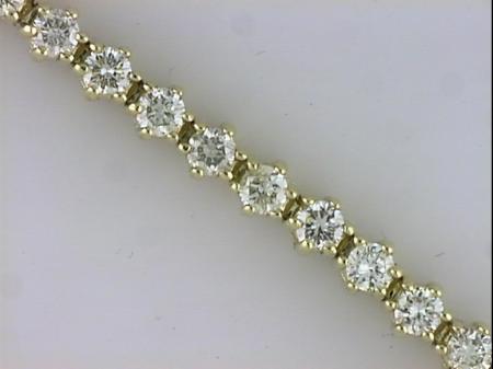 14K Yellow Gold Diamond Bracelet