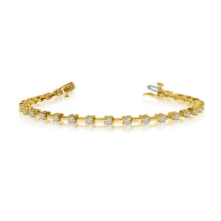 14K Yellow Gold Diamond Bracelet