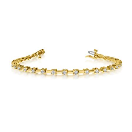 14K Yellow Gold Diamond Bracelet