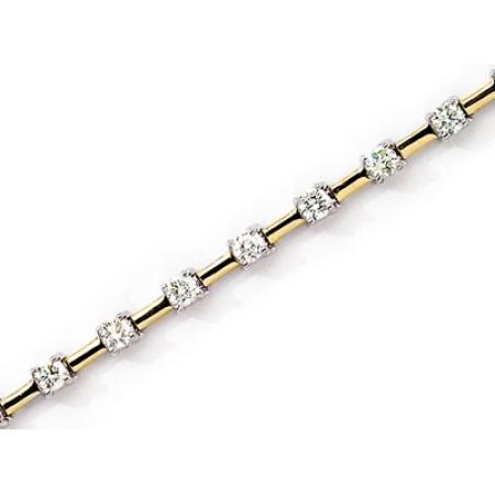 14K Yellow Gold Diamond Bracelet