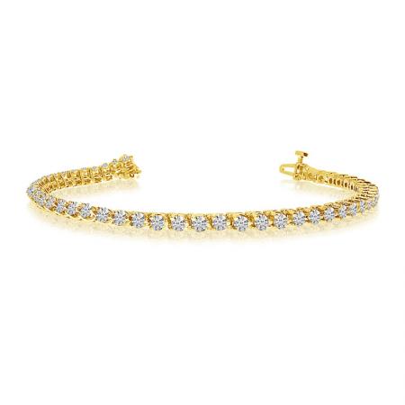 14K Yellow Gold Diamond Bracelet