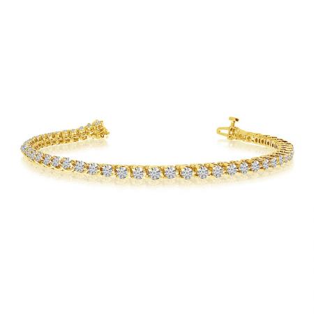 14K Yellow Gold Diamond Bracelet