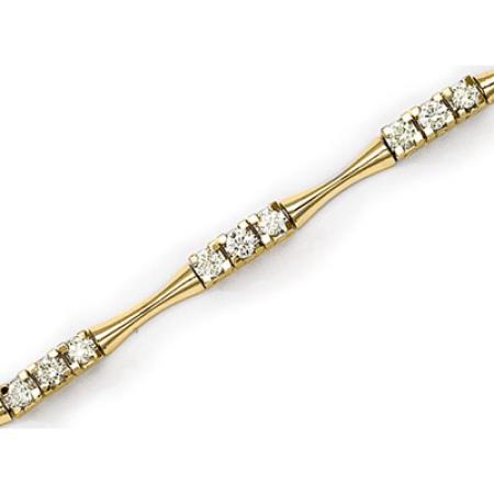 14K Yellow Gold Diamond Bracelet