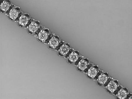 14K White Gold Diamond Bracelet