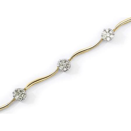 14K Yellow Gold Diamond Bracelet