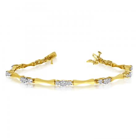 14K Yellow Gold Diamond Bracelet