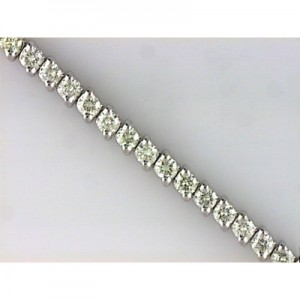 14K White Gold Diamond Bracelet