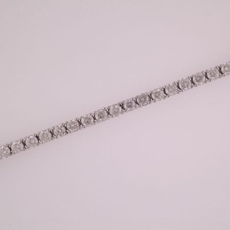 14k White Gold 5 Ct Diamond Tennis Bracelet