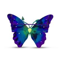 Titanium Ombre Butterfly Brooch with Olivine and White Sapphires