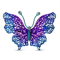 Titanium Open Weave Butterfly Brooch