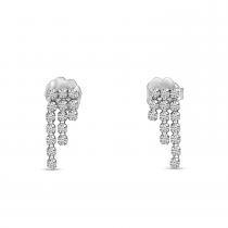 14K White Gold Petite Diamond Cascading Waterfall Earrings