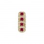 14 Karat Gold Garnet Slide