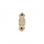 14 Karat Gold Slide with Diamond center and Amethyst accents