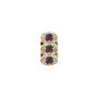 14 Karat Gold Amethyst Slide